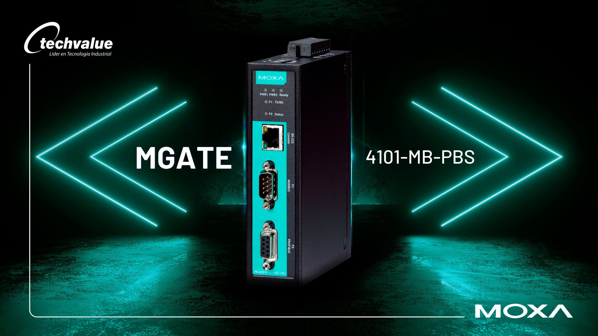 Simplifica la Conexión Entre Modbus y PROFIBUS con el Moxa MGate 4101-MB-PBS